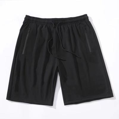 China Anti-Wrinkle Oversized Waist Ice Silk Men Shorts Summer Custom Sports Loose Quarter Running Shorts Ultrathin Pants for sale