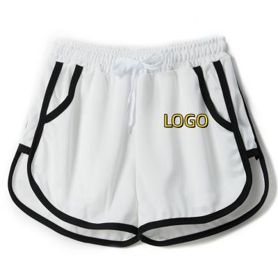 China Custom Anti-Wrinkle OEM Girls Women's Shorts Embroidery Screen Printing Yoga Shorts Casual Bedroom Shorts for sale