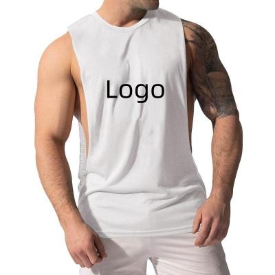 China Manufacturer Direct Summer Mens QUICK DRY Clothing Factory Ribbed Vset Cotton Tank Tops Breathable Sleeveless Custom Logo for sale