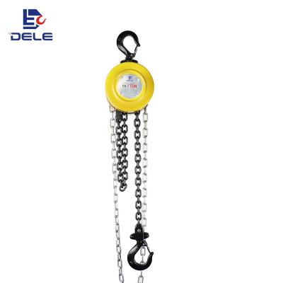 China 5ton construction hoist Hand Chain Round type Hoist Chain Block for sale