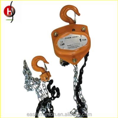 China Type 619 Manual Chain Hoist , Good Quality Chain Building Material Stores Block for sale