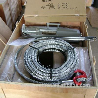 China Construction Hoist Wire Rope Pulling Crane Hand Pulling Lever Crane Wire Rope Cable Puller for sale