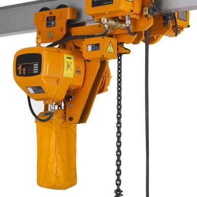 China Building Material Shops HB Electric Chain Hoist With Trolley for sale