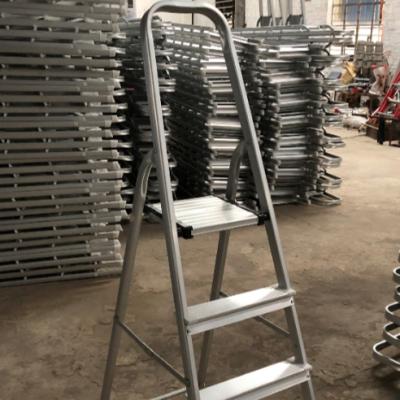 China Household Aluminum Lightweight Folding Ladders 3/4/5 Folding Ladder With Railing for sale