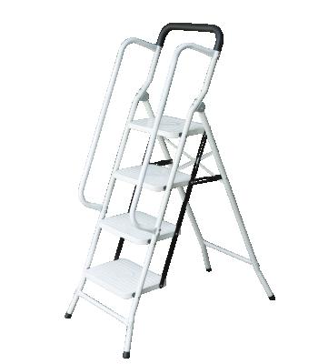 China Warehouse Glass Supermarket Ladder Electricians Platform Step Structure Folding Portable Step Ladder for sale