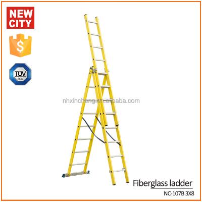 China 2016 Hot Sale Folding Ladders 12 Meter Aluminum Electric Attic 10m Ladder for sale