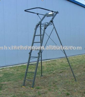 China Professional Aluminum Folding Ladders Tree Hunting Stand With Ladder for sale