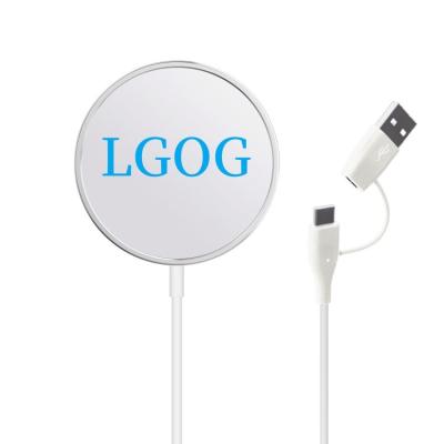 China Custom Portable Light Usb 10W 15W Charging Left Phone Mobile Phone Around Fast Wireless Charger for sale