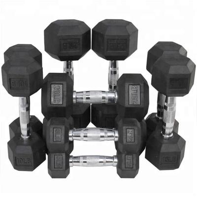 China Direct Selling Universal Competitive Price Factory Rubber Hex Dumbbell With Fastest Production Time for sale