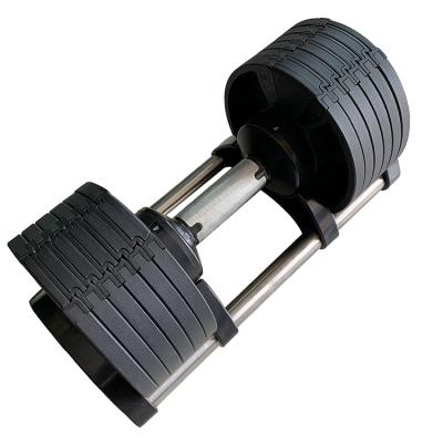 China High Quality Durable Home Gym Dumbbell Weightlifting Fitness Equipment Adjustable Painting 20kg 32kg Surface Iron Dumbbell Set for sale