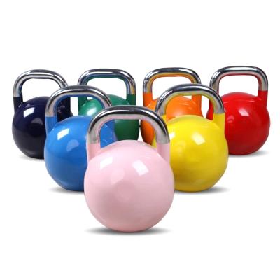 China New Designs Durable Vinyl Coated Color Kettlebell Various Competition Steel Set Adjustable Custom Kettlebells for sale