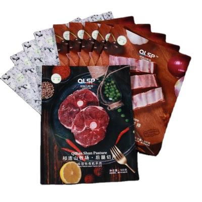 China Quality Meat Packing Bag Guaranteed Moisture Proof Frozen Food Packaging For Wholesale for sale