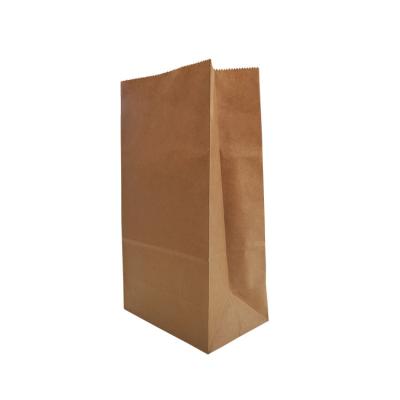 China Disposable Supermarket Doggy Bag Fruit Bread Environmentally Friendly Brown Paper Vegetable Bag for sale