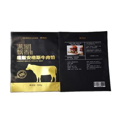 China Security Custom Printed Dry Food Grade Seal Meat Food 3 Nylon Plastic Packaging Vacuum Bags for sale