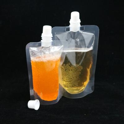 China Plastic Liquid Juice Drink Packaging Plastic Pouch Moisture-proof Transparent Spout Beverage Bag for sale