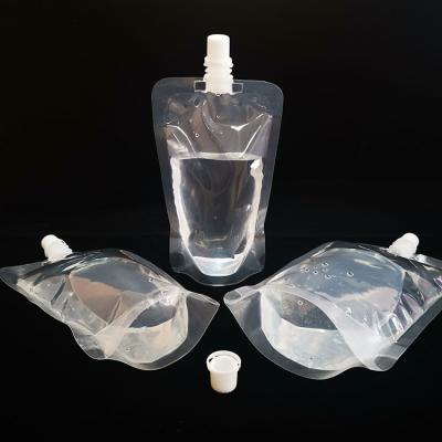 China Plastic Liquid Juice Drink Packaging Plastic Pouch Moisture-proof Clear Spout Beverage Bag for sale