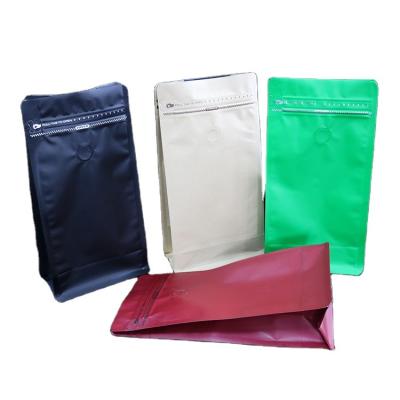 China Recyclable Flat Coffee Bag Printed Recyclable Aluminum Foil Manufacturer Customized Kraft Paper Food and Beverage Packaging Ziplock Packaging for sale