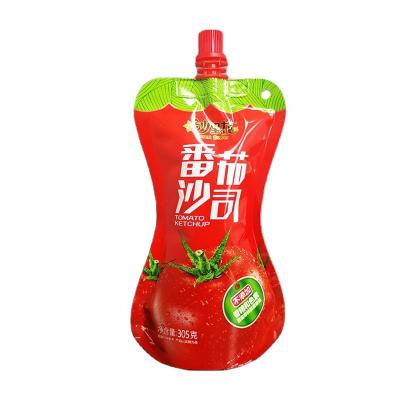 China Custom Manufacturer Sauce Moisture Proof Stand Up Bag With Spout Packing Bag for sale