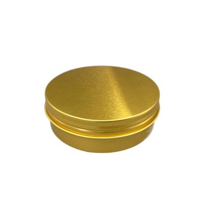 China Gold Aluminium Tin Jars 100ml chemical resistant Customized color with Screw Cap for sale