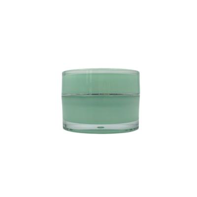 China Cosmetic Jar 15g 30g 50g Round Empty Acrylic Cream Jar Face Cream For Skin Care for sale