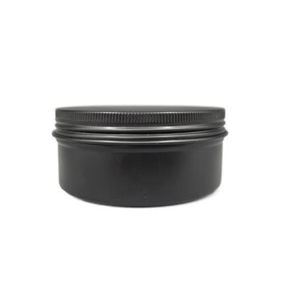 China Matt Black Aluminium Tin Jars 150ml Customized Color leakproof for sale