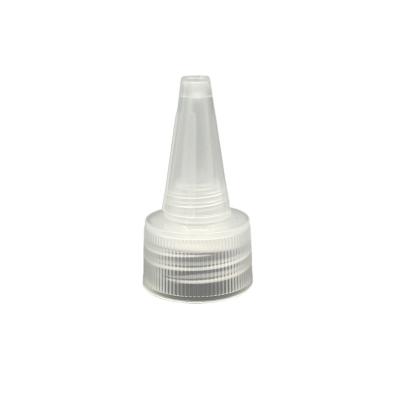 China 28/410 24/410 Twist Top Bottle Caps PP White Plastic Screw With Dust Cover for sale