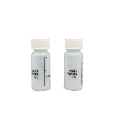 China Small HDPE Plastic Bottle 10ml White Cap Customized Color One Time Use For Lotion for sale