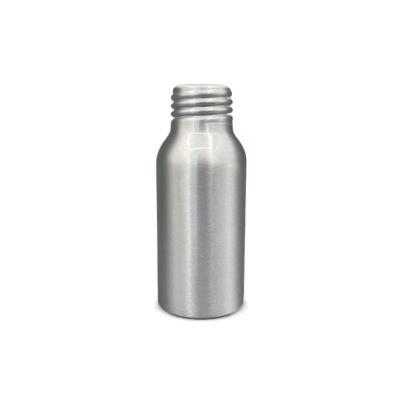 China Prevent leakage Silver Aluminium Bottle 50ml 35*85mm Neck 24mm Customized Color for sale