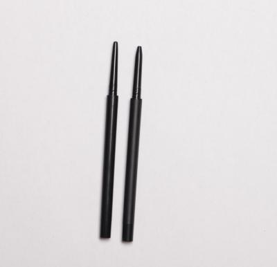 China Round Head Retractable Eyebrow Pencil Slim Body Black Color Solid for sale