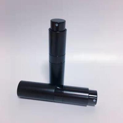 China Color de aluminio del negro de la botella 8ML del espray de Mini Container Aluminum Refillable Perfume del viaje en venta