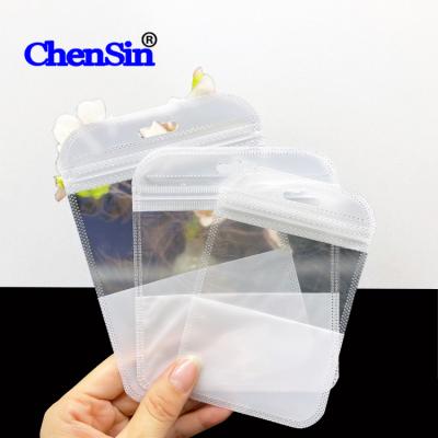 China New Clear White Pouch Moisture Proof Ziplock Ziplock Half White Underwear Packaging Bag Plastic Bag Half White Bag for sale