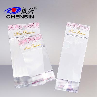 China Moisture Proof Self Adhesive Seal Plastic Bags Materials Translucent White Sleeve For Accessories for sale