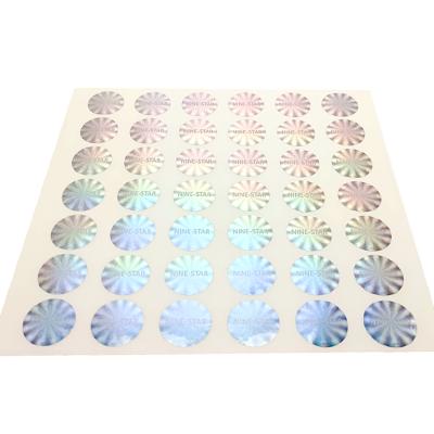 China Rainbow Holographic Effect Holographic Effect Hologram Sticker Label 3d Adhesive Label 3d Logo Die Cut Laser Cut Hologram Sticker Custom Label for sale