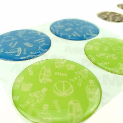 China OEM/ODM Custom Clear Waterproof PVC Substrate Waterproof Clear Dome Label Sticker Resin OEM/ODM Trademark Gel Logo Printing Epoxy Stickers for sale