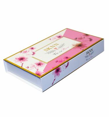 China Recyclable custom magnetic folding box, packaging box for cosmetic, cardboard packaging box for cosmetic for sale