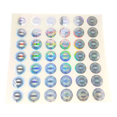 China Strong Adhesive Custom Sticker Rainbow 3d Effect Laser Hologram Holographic Counterfeit Stickers Anti Counterfeiting 3d Sticker for sale