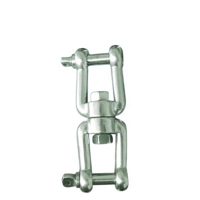 China 316 Stainless Steel 316 Stainless Steel Anchor Swivel Double JAW JAW Shackle 10mm for sale