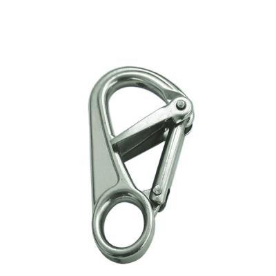 China 316 Stainless Steel Double 10x100mm 316 Stainless Steel Safety Spring Hook for sale