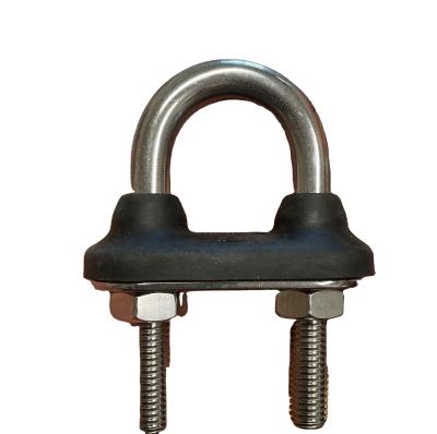 China 316 Stainless Steel 316 Stainless Steel U-BOLT With Two Nuts And Two Plates M10 X 90mm for sale