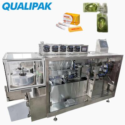 China Food Qualipak Olive Oil Ampoule Bottle Filling Machine Automatic Plastic Ampoule Filling and Sealing Machine for sale