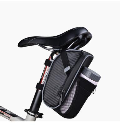 China Water Proof Can Kettle New Travel Cycle Bags Bicycle Bag 3 In 1 Environmental Friendly Black PU Bike Seat Bag for sale