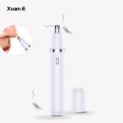 China New outdoor cordless ear nose hair trimmer men and women shave nose trimmer scissors sniff hair remover for sale