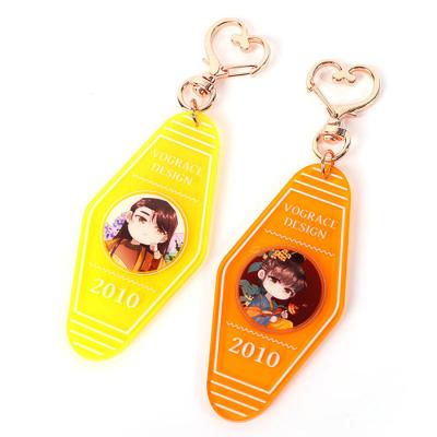 China Advertising Key Chain High Quality Blank Acrylic Wholesale Advertising for sale