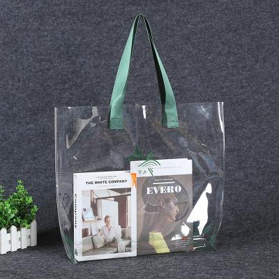 China arming & Custom Clear Waterproof PVC Beach Disarming Tote Bags for sale