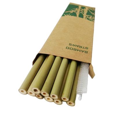 China Disposable Eco Friendly Reusable Bamboo Straws For Drinking Straw Straws 100% Biodegradable Bamboo Material for sale