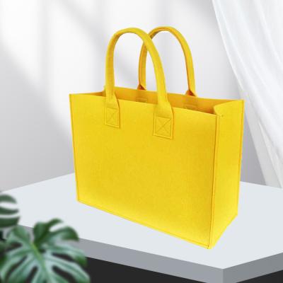 China 100% Cheap Price Eco-friendly Recycled Felt Bag Women Felt Tote Bag Handbags Felt Shopping Bag for sale