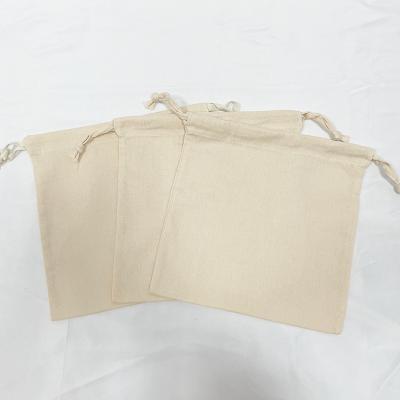 China Factory Direct Sale Recyclable Eco Friendly Cotton Canvas Folding Drawstring Bag With Double Drawstring for sale