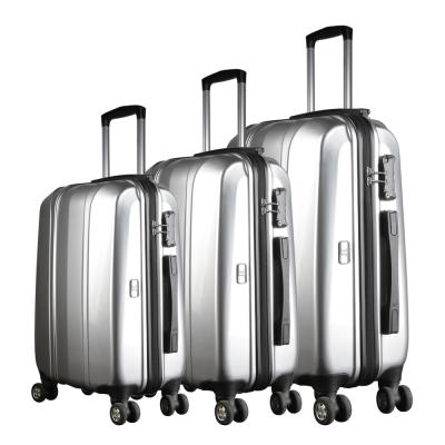 China Universal Wheel Luggage Bag Airport Travel Suitcase Hardshell Smart Trolley 3pcs Handheld Luggage Set for sale