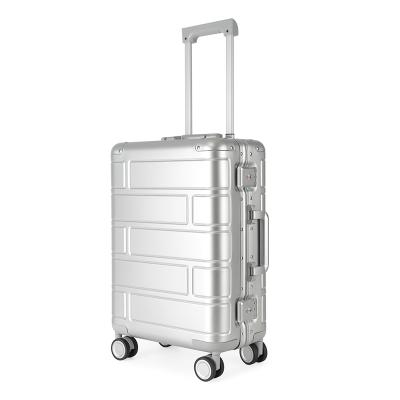 China Shell Trolley Luggage Aluminum TSA Combination Lock Large Capacity Hard Suitcases Travel Luggage For Women And Men for sale