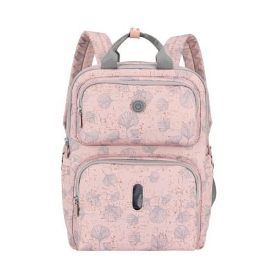 China With USB Ozone Sterilization Diaper Bags Large Capacity Waterproof Backpack Baby Diaper Bags for sale